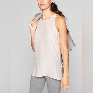 Athleta Nude 100% Silk Tank - Size Medium